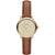 Burberry The Classic Ladies Watch Gold / Brown Leather BU10101