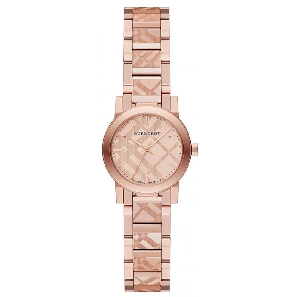 Burberry The City Ladies Watch Rose Gold Nova Check BU9235