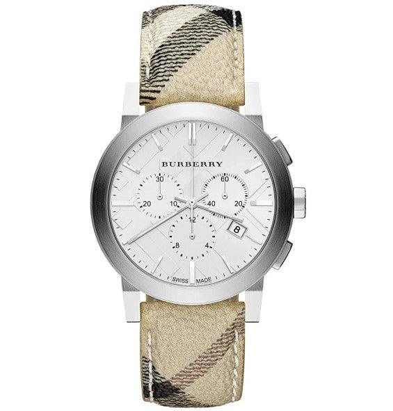 Burberry The City Men's Watch Nova Leather Strap Chronograph BU9360 - WatchStatus Ltd