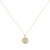 Disney Mickey Mouse Gold Disc 100 Anniversary Pendant Necklace