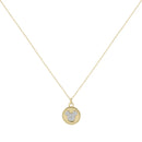 Disney Mickey Mouse Gold Disc 100 Anniversary Pendant Necklace