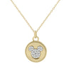 Disney Mickey Mouse Gold Disc 100 Anniversary Pendant Necklace Disney