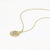 Disney Mickey Mouse Gold Disc 100 Anniversary Pendant Necklace
