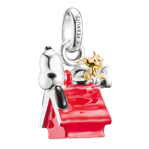 Thomas Sabo x Peanuts Snoopy & Woodstock Doghouse Silver Charm CC1305-427-10
