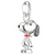 Thomas Sabo x Peanuts Snoopy Pavé Silver Charm CC1310-691-11