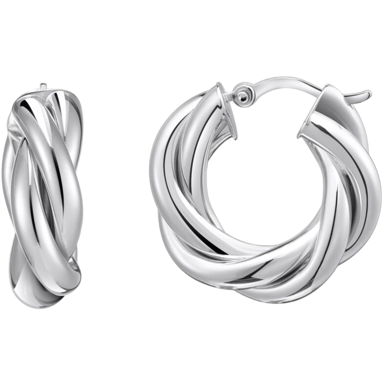 Thomas Sabo Hoop Earrings Intertwined Silver CR742-001-21