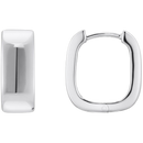 Thomas Sabo Hoop Earrings Angular Shape Silver CR744-001-21