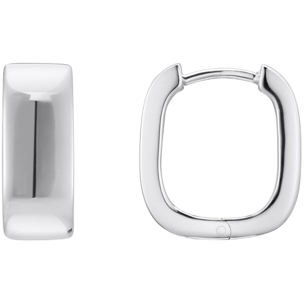 Thomas Sabo Hoop Earrings Angular Shape Silver CR744-001-21