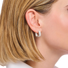 Thomas Sabo Hoop Earrings Angular Shape Silver CR744-001-21 Thomas Sabo