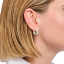 Thomas Sabo Hoop Earrings Angular Shape Silver CR744-001-21