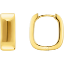 Thomas Sabo Hoop Earrings Angular Shape Gold CR744-413-39