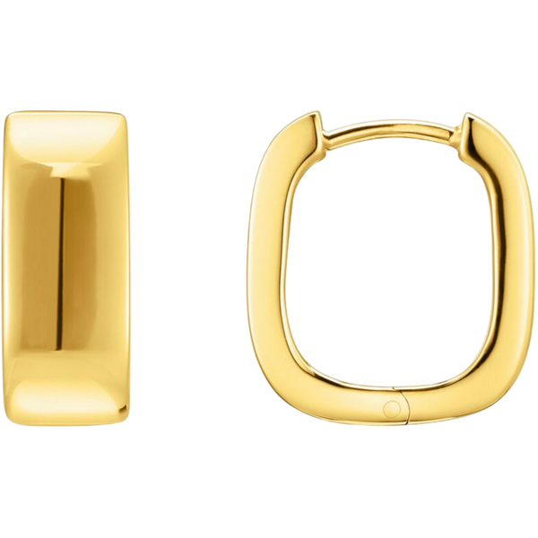 Thomas Sabo Hoop Earrings Angular Shape Gold CR744-413-39