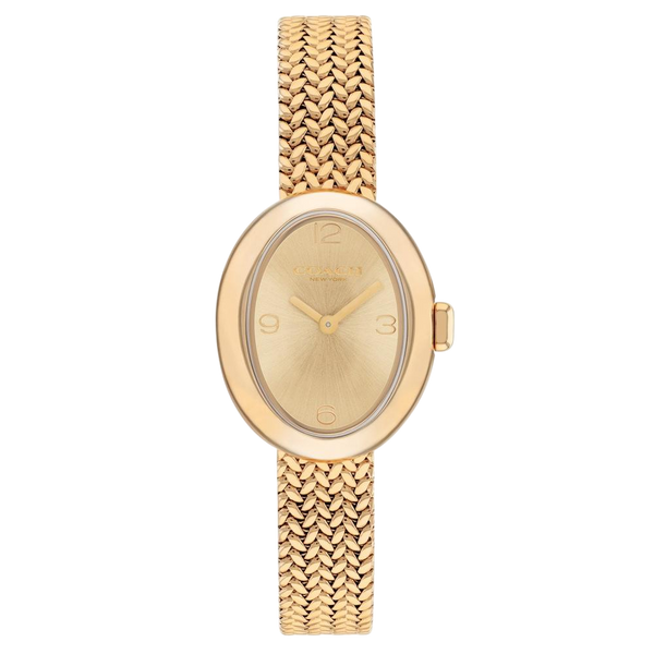 Coach Sammy Ladies Gold Mesh Watch 14504567