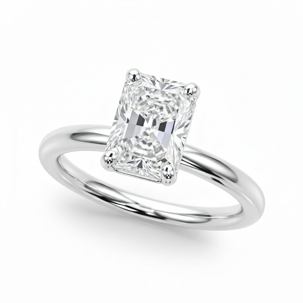 Radiant Solitaire Engagement Ring