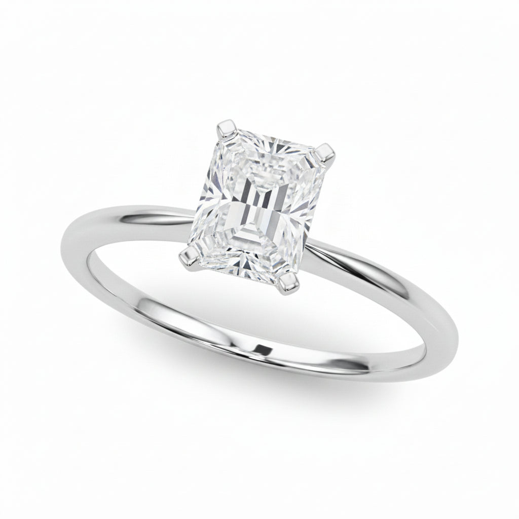 Radiant Solitaire Engagement Ring