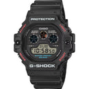 Men's Black Octagonal Resin Digital Watch DW-5900U-1ER