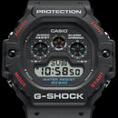 Men's Black Octagonal Resin Digital Watch DW-5900U-1ER