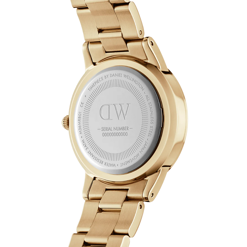 Daniel Wellington Iconic Link Ladies Watch Gold Dial DW00100403