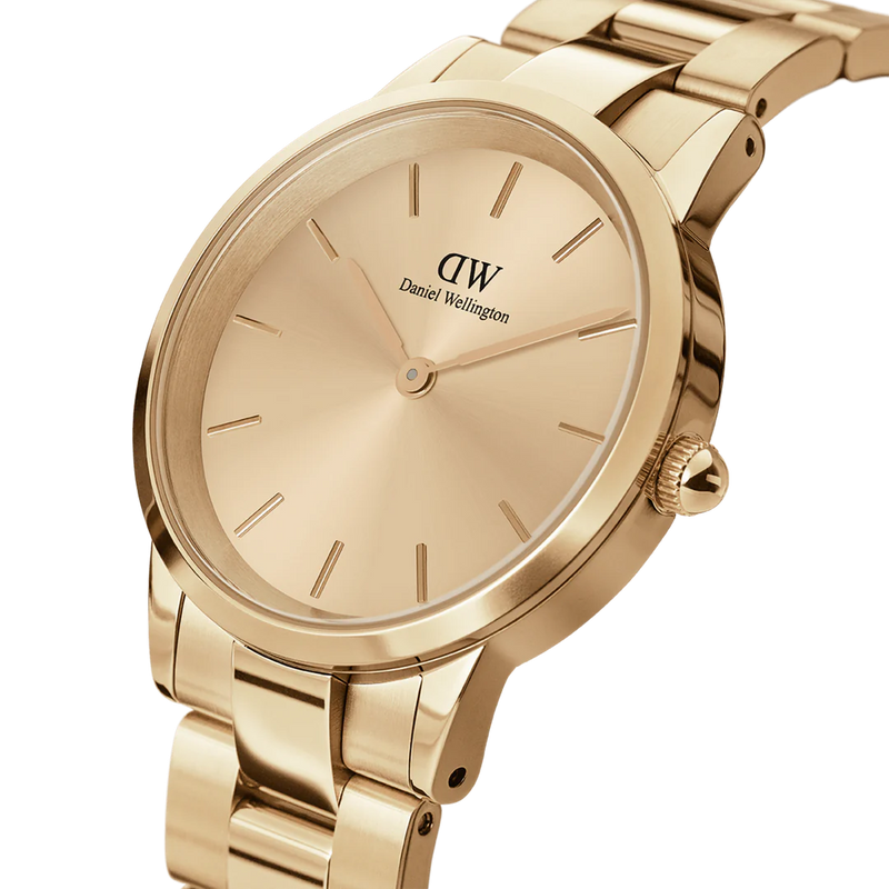 Daniel Wellington Iconic Link Ladies Watch Gold Dial DW00100403