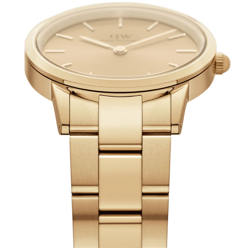 Daniel Wellington Iconic Link Ladies Watch Gold Dial DW00100403