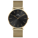 Daniel Wellington Classic Mesh Men's Watch Gold Black Dial DW00100631