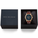 Daniel Wellington Iconic Chronograph Men's Watch Rose Gold Blue Dial DW00100639 Daniel Wellington