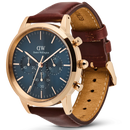 Daniel Wellington Iconic Chronograph Men's Watch Rose Gold Blue Dial DW00100639 Daniel Wellington
