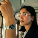 Daniel Wellington Petite Lumine Ladies Watch Silver Blue Dial DW00100664