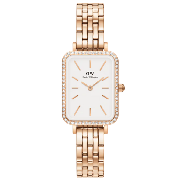 Daniel Wellington Quadro Lumine Ladies Watch Rose Gold DW00100672