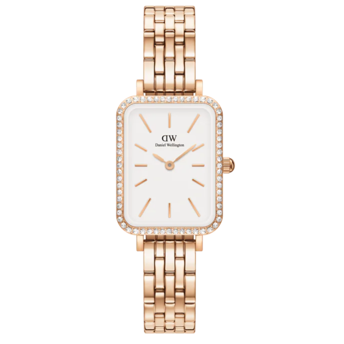 Daniel Wellington Quadro Lumine Ladies Watch Rose Gold DW00100672