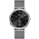Daniel Wellington Classic Ashfield Men's Watch Silver Black Dial DW00100711 Daniel Wellington