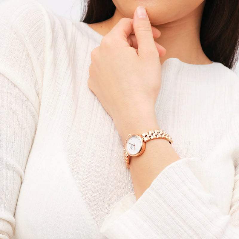 Daniel Wellington Elan Lumine Ladies Watch Rose Gold White Dial DW00100717