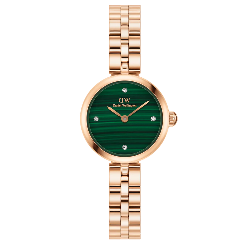Daniel Wellington Elan Lumine Ladies Watch Rose Gold Malachite Dial DW00100721