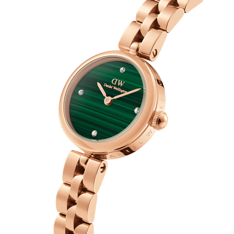 Daniel Wellington Elan Lumine Ladies Watch Rose Gold Malachite Dial DW00100721