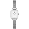 Daniel Wellington Quadro Mini Lumine Ladies Watch Silver White Dial DW00100732 Daniel Wellington