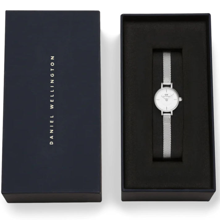 Daniel Wellington Petite Mini Ladies Watch Silver White Dial DW00100746