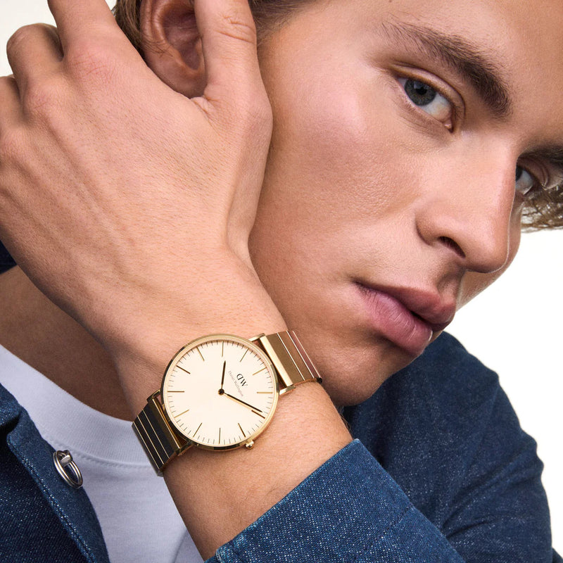 Daniel Wellington Classic Piano Link Men's Watch Gold DW00100779