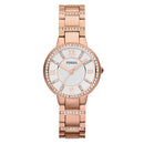 Fossil Virginia Ladies Watch Rose Gold ES3284 Fossil