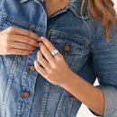 Fossil Watch Ring Ladies Silver ES5245 Fossil