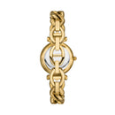 Fossil Carlie Ladies Watch Gold Curb Bracelet ES5329 Fossil