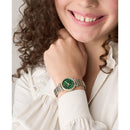 Fossil Carlie Ladies Watch Green Two-Tone ES5439 Fossil