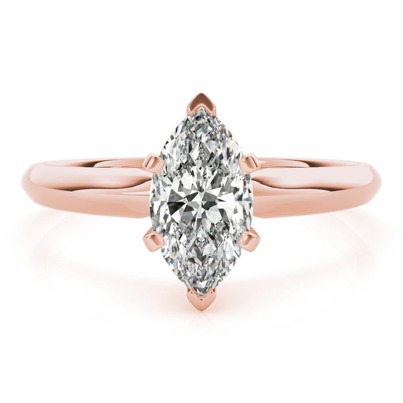 Marquise Solitaire Engagement Ring