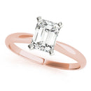 Emerald Solitaire Engagement Ring DiamondStatus