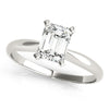 Emerald Solitaire Engagement Ring DiamondStatus