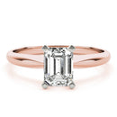 Emerald Solitaire Engagement Ring DiamondStatus