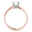 Emerald Solitaire Engagement Ring DiamondStatus