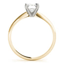 Emerald Solitaire Engagement Ring DiamondStatus