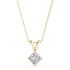 Princess Diamond Solitaire Pendant Necklace DiamondStatus
