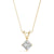 Princess Diamond Solitaire Pendant Necklace