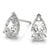 Pear Stud Diamond Earrings